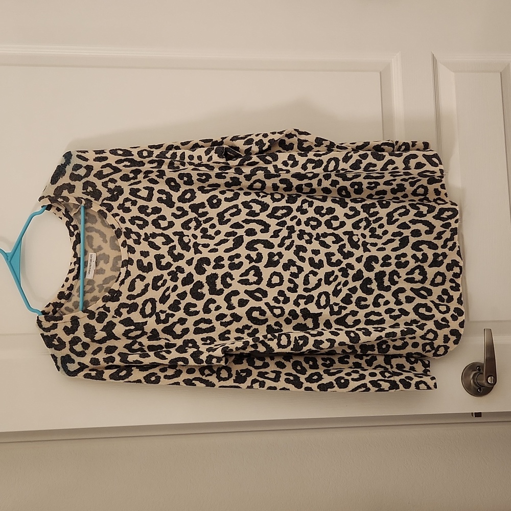 Leopard print sweater